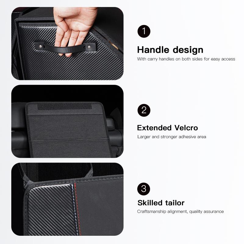 Car Trunk Organizer Box Large Storage Case Suede Bag For VW Golf Polo Tiguan Touran Jetta Passat CC T5 GTI Scirocco Arteon Caddy zf3