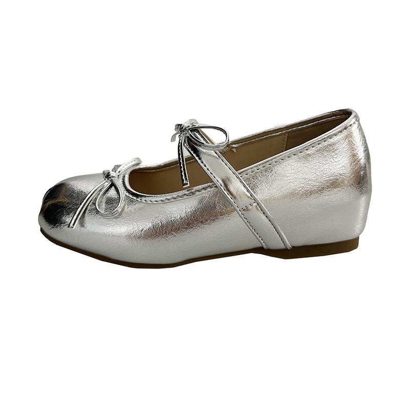 

Мода 2025 Новая женская обувь Модные неглубокие женские балетки Новые балетки с бантом-бабочкой Брендовые Большие размеры Мягкая подошва Легкие Плоские каблуки 40 серебряный