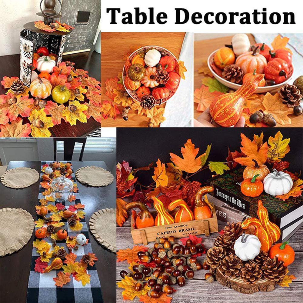 Faux Decoration Realistic Simulation Props DIY Craft Halloween Artificial Pumpkin Fake Vegetable