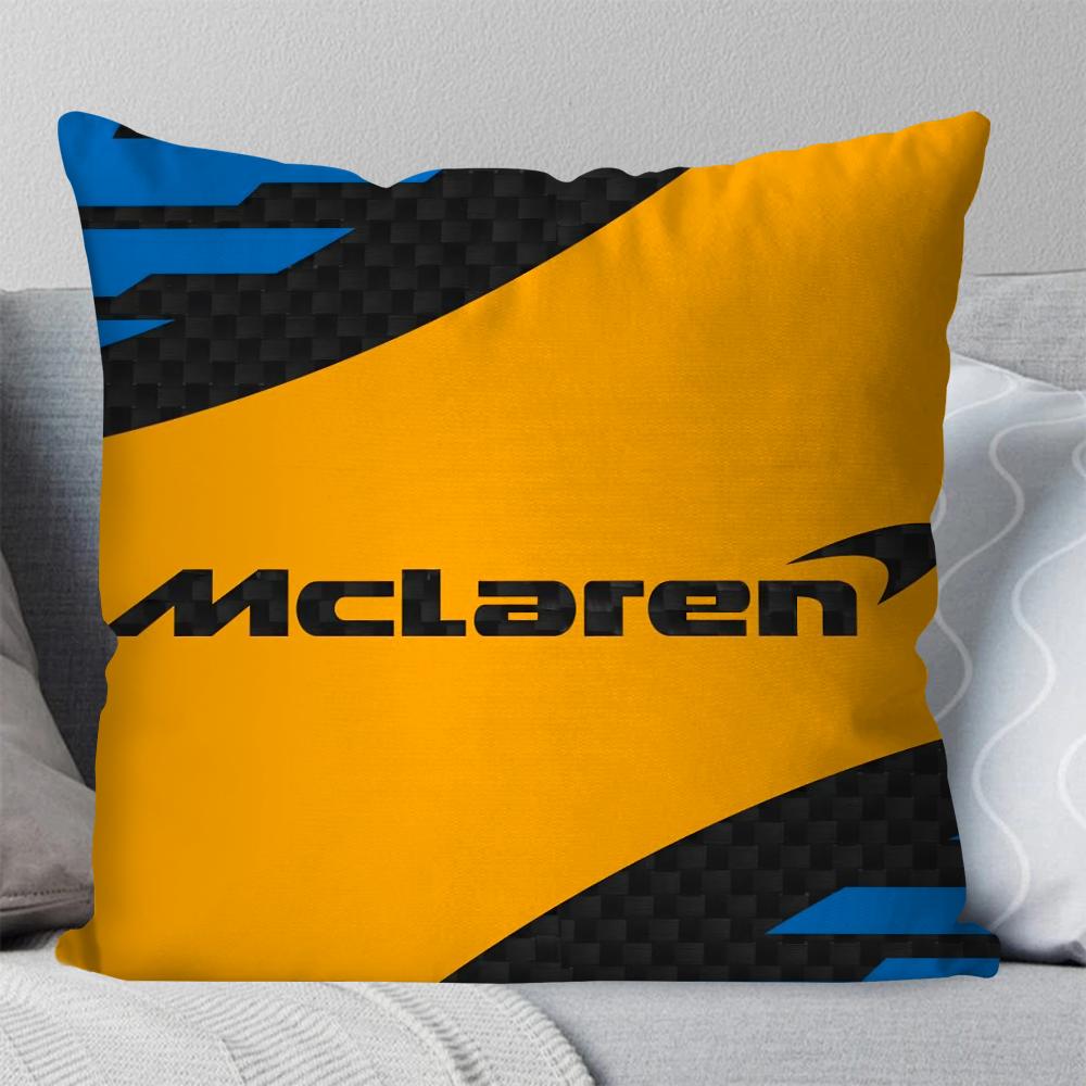 Fashion Brand Model M-Mclaren F1 Pillow Case Square Pillow Bedroom Sofa Leisure Comfort CushionLiving Room Home Decoration 40X40