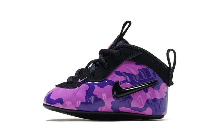 Nike Little Posite Pro Crib Purple Camo I 643145-012 17
