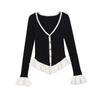 European and American Women's Fashion Color-Block Layered Jacket