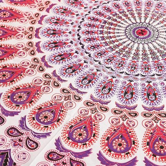 Pokrývka na kulatý stůl Bohemia Indian Mandala Ubrus Látka Páv Otec Ubrus Kuchyňský styl Středozemního stylu Boho