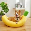 Pet Banana Bed: Year-Round Cool & Warm Mat for Cats and Dogs