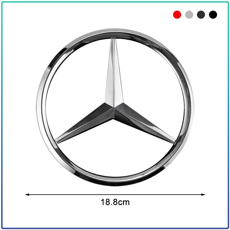 188/210mm Car Front Grille Badge Decal Cover Emblem Stickers Auto Accessories For Mercedes Benz A180 A200 W205 E63 AMG 2014 2015 W166 W246 W242 W176