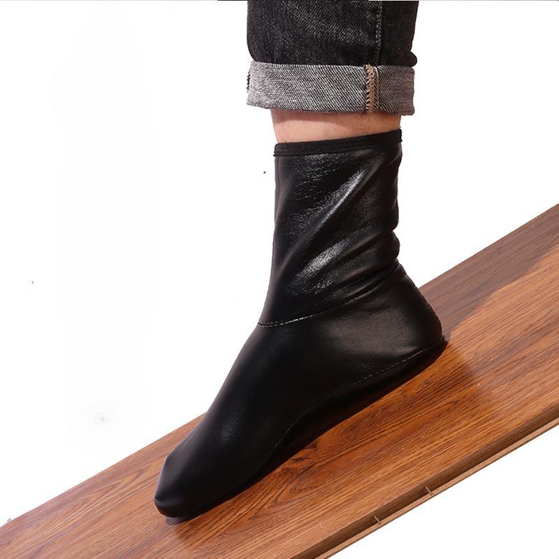 Men Women Outdoor Sports Warm Snowfield Socks for Autumn Winter Thickened Windproof Inner Plush High Tube Leather Floor Socks