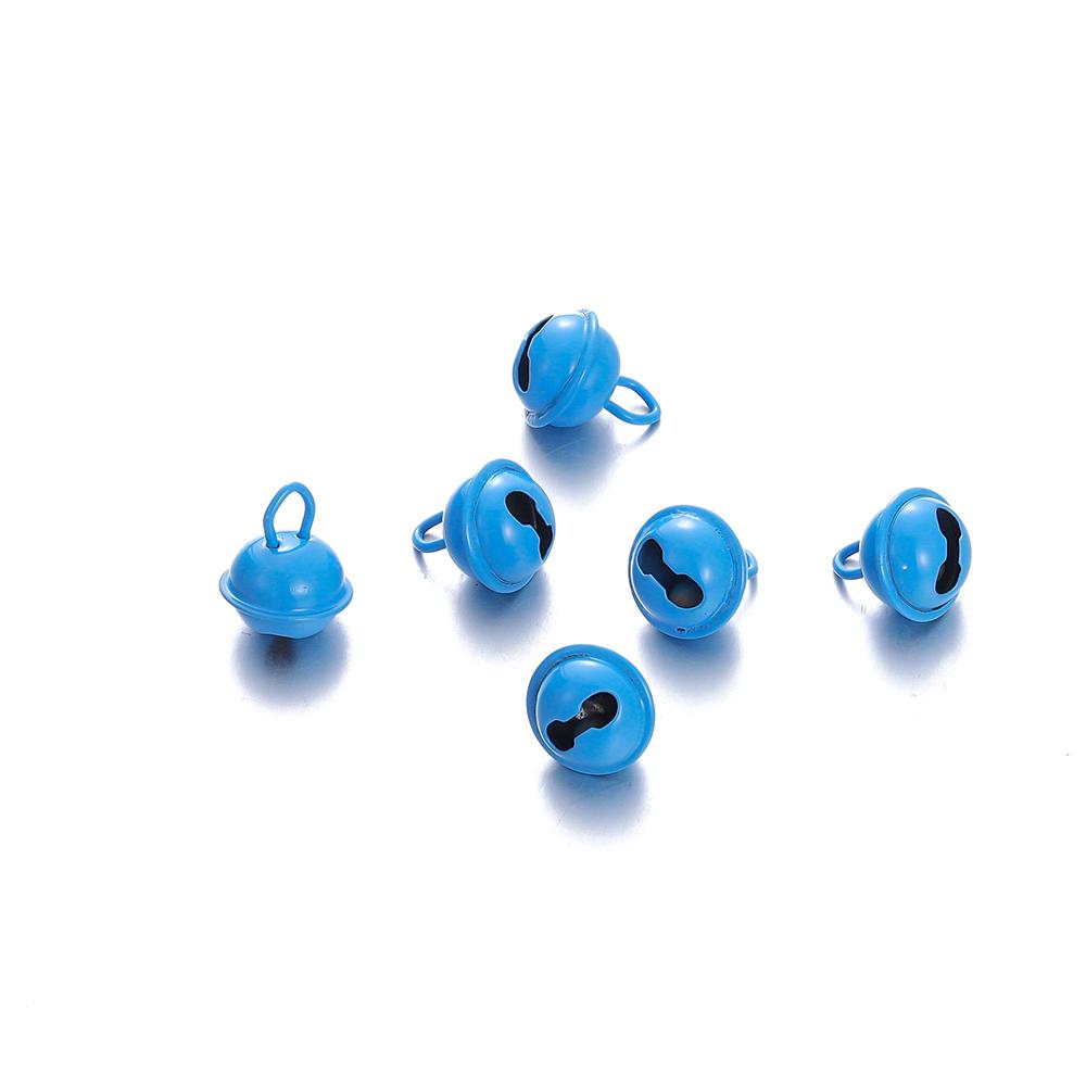 

20Pcs 14mm Jingle Bell Loose Beads Pendants Charms for DIY Christmas Tree Bells Decoration Pendants Crafts Accessories синій