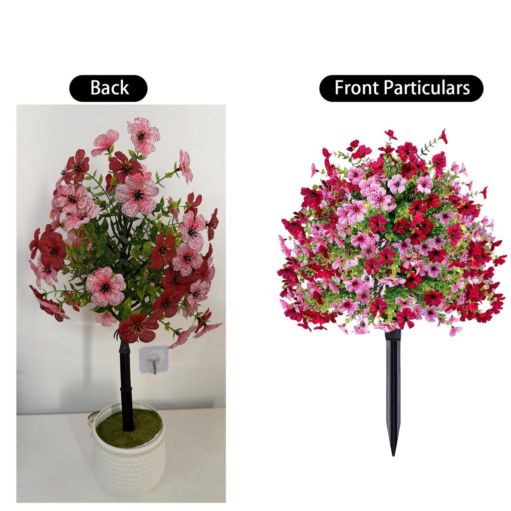 Simulated  Purple  Pansy Ground Plug, Ground Plug