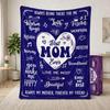 Mom Flannel Throw Blanket 80x60 Inch Birthday Christmas Gift Daughter Son