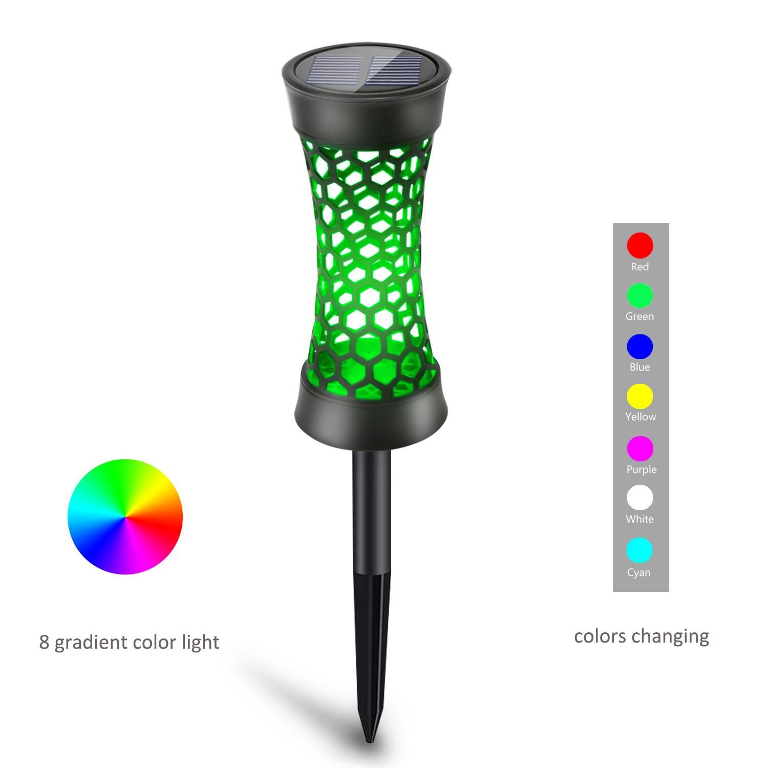 

Newest RGB Outdoor Solar Lawn Lamps Garden Landscape Atmosphere Decorative Lighting Camping Ground Lamp IP65 Waterproof Hot