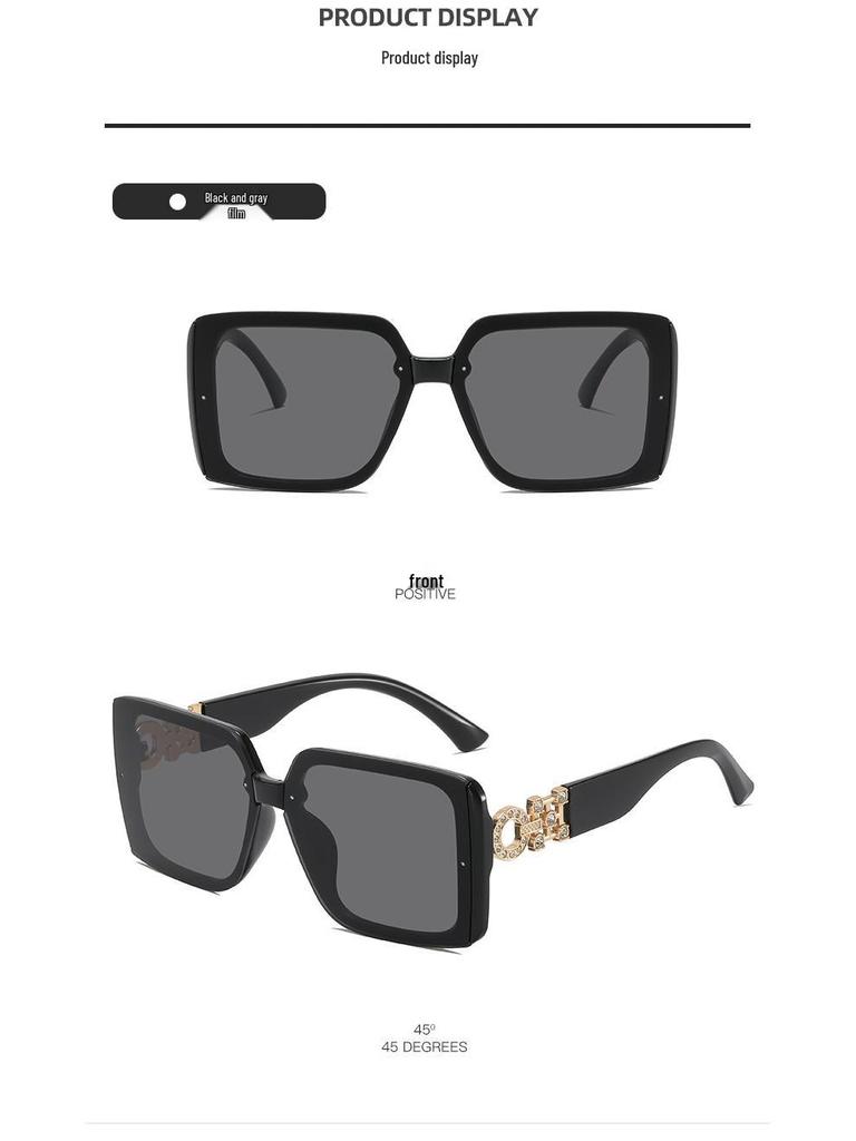 Elegant European & American Sunglasses for Women - Trendy UV Protection, Face Slimming Design