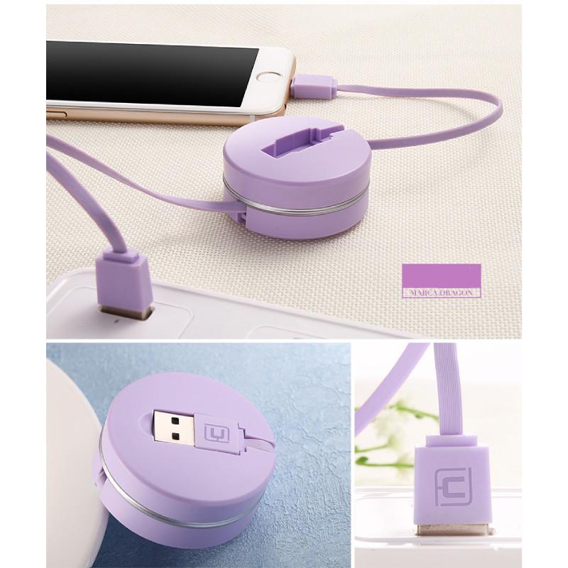 Box Round Retractable Data Cable Multi Functional Charging Cable Iphone For