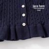 Girls' Autumn Knitted Cardigan - Fashionable Baby and Children's Sweater