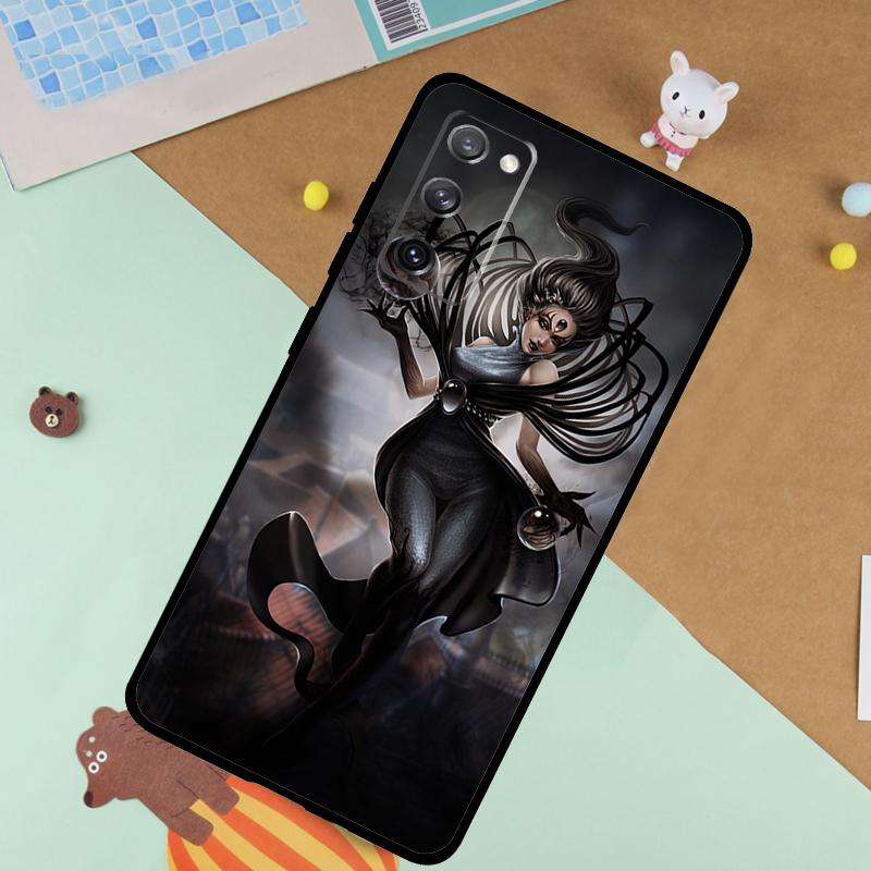 Moon Witch Horror Soft Case For Samsung Galaxy S25 Ultra S9 S10 S20 FE S21 S22 S23 Plus S24 Ultra Funda Cover