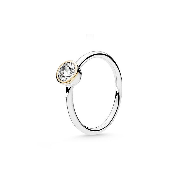 Pandora Delicate Round Ring Women rings Silver 191043CZ 58