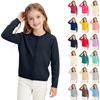 Girls Cardigan Sweater Button Front Knit Top for School Uniform, Toddler Color Warm Fall Winter Outerwear