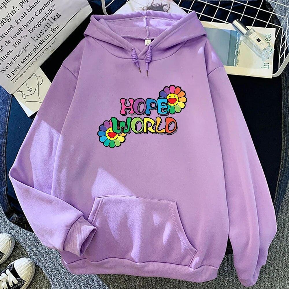 Korean Style Agust D Hoodies Hope World Clothes Spring/Autumn Tops Women/men Sweatshirt Vintage Harajuku Hoodie Kawaii Sudaderas Unisex