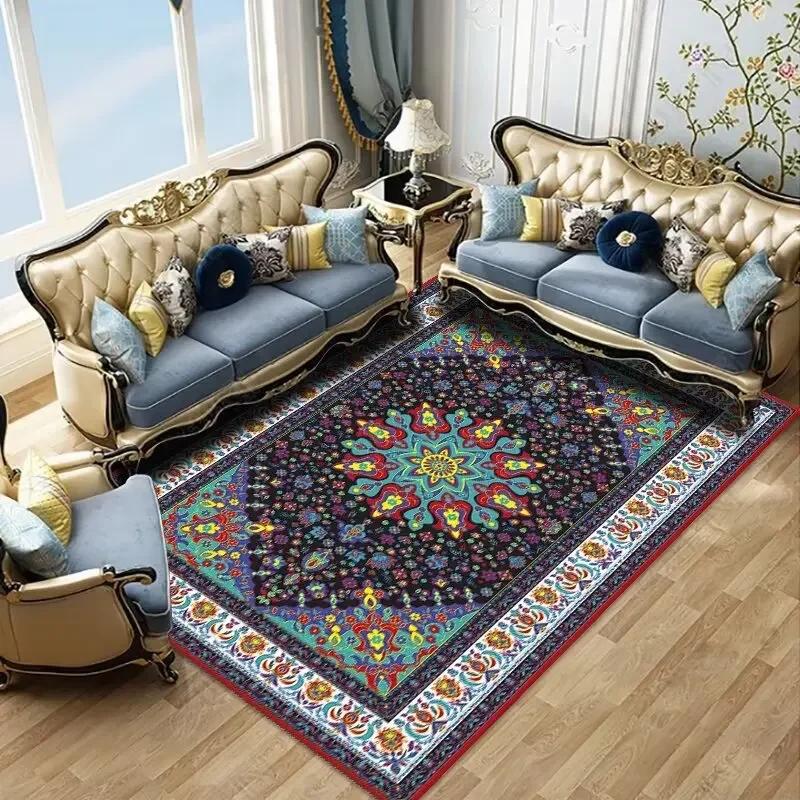 Covorașe pentru Living cu Imprimeuri Clasice în Stil European Covorașe Mari pentru Decorarea Casei în Vilă Covorașe pentru Dormitor, Salon, Lângă Pat Covorașe Antiderapante