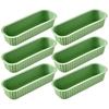 6Pcs Silicone Household Rectangular Mold Cheese Toast Mould Easter Bread DIY Kitchen Supplies Cake Bakeware Pan Baking Tools