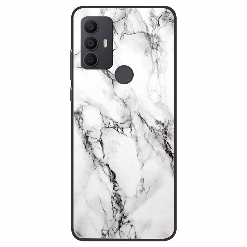 For TCL 30 SE Case Silicone Starry Space TPU Soft Back Cases For TCL 305 Cover Marble Painted for TCL 30SE TCL305 Fashion Bags