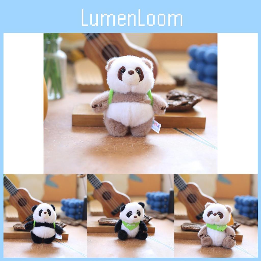 Cute Adorable Panda Plush Toy Keychain Soft Short Plush Stuffed Animal Accessory
