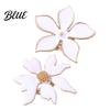 Long-lasting Ring Finger Exaggerated Enamel Big Flower Design Stunning Alloy