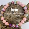 Colorful Imperial Jasper Rose Quartz Beaded Bracelet Women Fashion Jewelry For Love And Friendship Bracelet For Women Charm