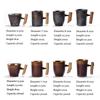 Japanese-style Retro Vintage Ceramic Manual Coffee Mug With Wooden Handle Tumbler Rust Glaze Tea Milk Beer Cup Home Drinkware