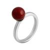 Silver Ring with Coral (2136279)