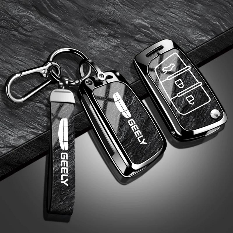 Zinklegering bilnøglesæt egnet til Geely Emgrand EC7 EC8 GC6 EC715 EC718 Emgrand 7 EU7 EC7-RV EC718-RV 2015 2016 2017 nøglesæt