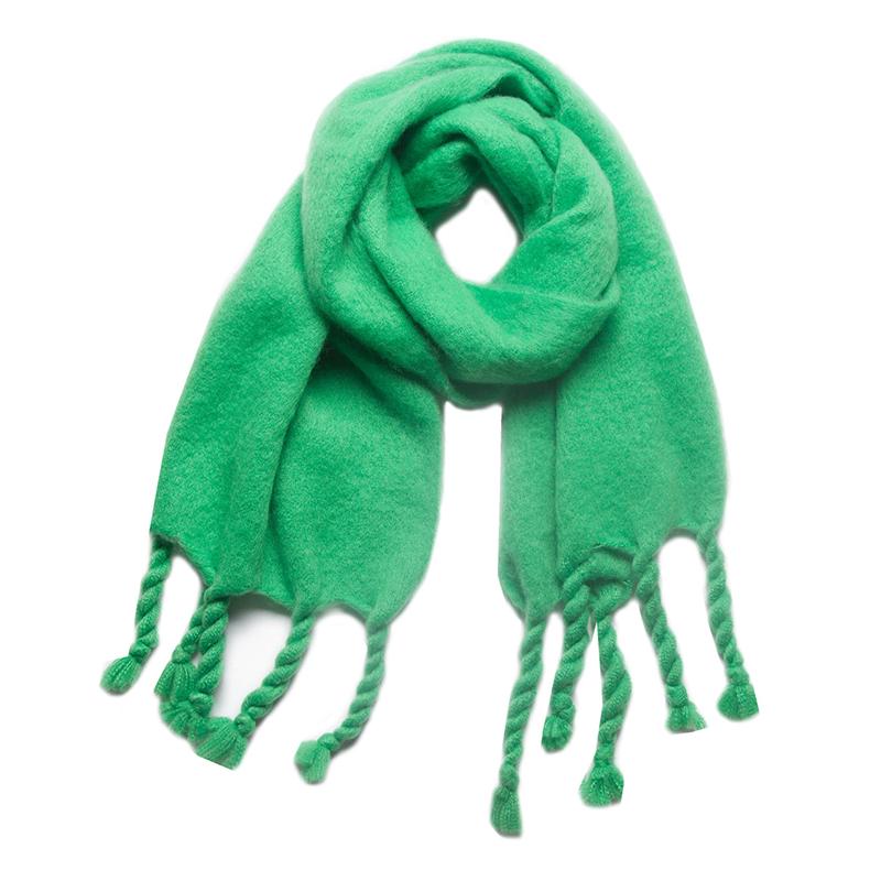 Fashion Solid  Women Scarf Winter Hijabs Tassel Imitation Cashmere Scarve Wrap Shawl Pashmina Foulard Femme Bufanda Echarpe