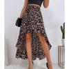 Women's Irregular Print Dress - Casual Trendy European & American Style