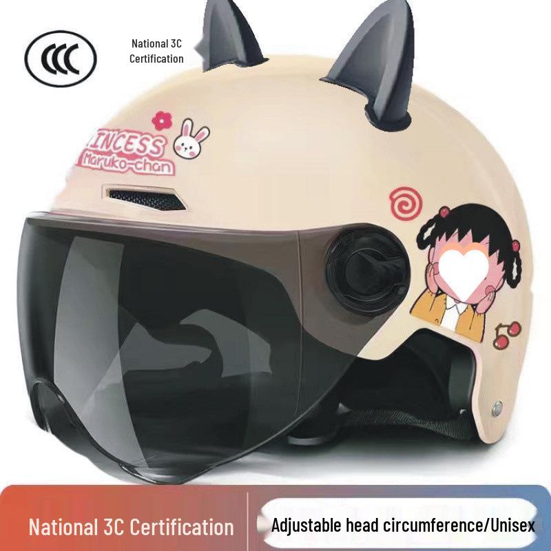 Certified All-Season Electric Motorcycle Helmet for Men and Women, Ideal for Summer Riding, Free Shipping Included