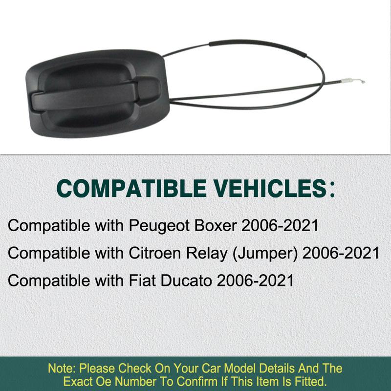 For Fiat Ducato Peugeot Boxer Citroen Relay 2006- Rear Side Sliding Door Handle WIth Wiring Harness 735426421 1616303080