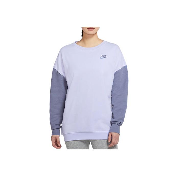 

Nike Спортивная трикотажная толстовка с круглым вырезом женская толстовка фиолетовая DJ6946-545 M