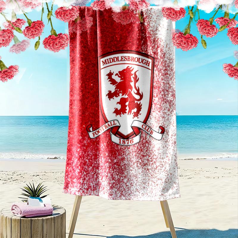 Middlesbrough Handtuch, Großes Weiches Schnelltrocknendes Handtuch für Strand Camping Schwimmen