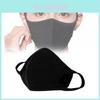Atmungsaktive Schwarze Baumwoll-Gesichtsmaske Bequem Waschbar Winddicht Und Warm Für Alle Jahreszeiten