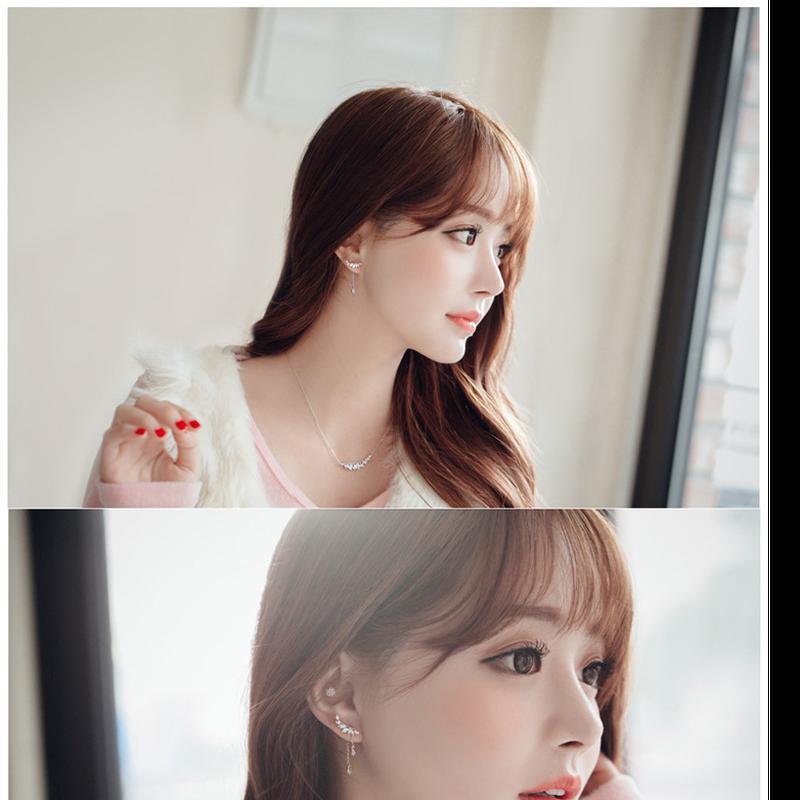 

Новые модные серьги-ангелы из стерлингового серебра 925 пробы для женщин и девочек, модные ювелирные изделия, корейские серьги серебряный