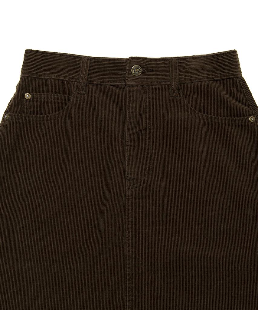 Lee Corduroy Mini Skirt Brown