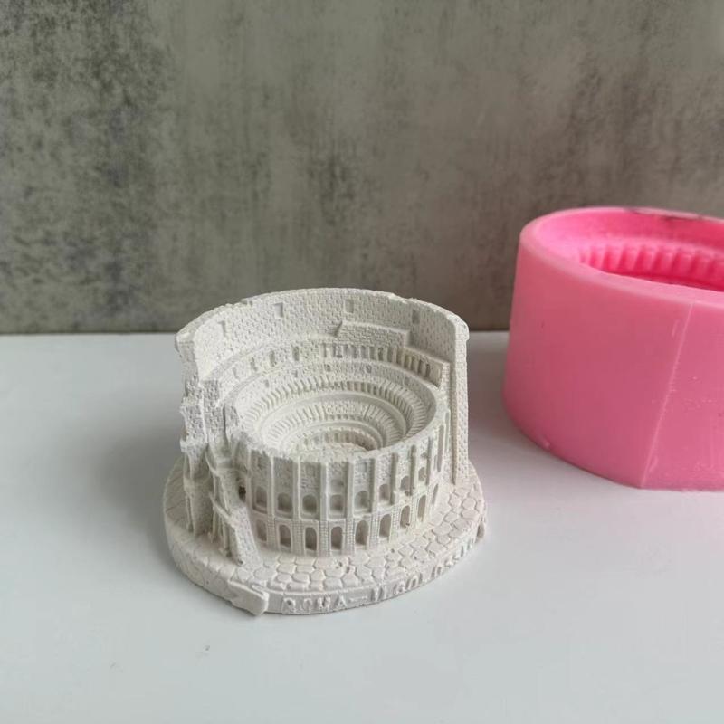 Flower Pot Silicone Mold Roman Arena Vase Epoxy Resin Mold Succulent Planter Pot Cement Pen Holder Making Mold Ornament
