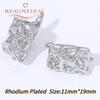 French Circular Thread Earring Hooks Lever Back Open Loop Setting for DIY Earring Clasp Jewelry Making Accessories Findings