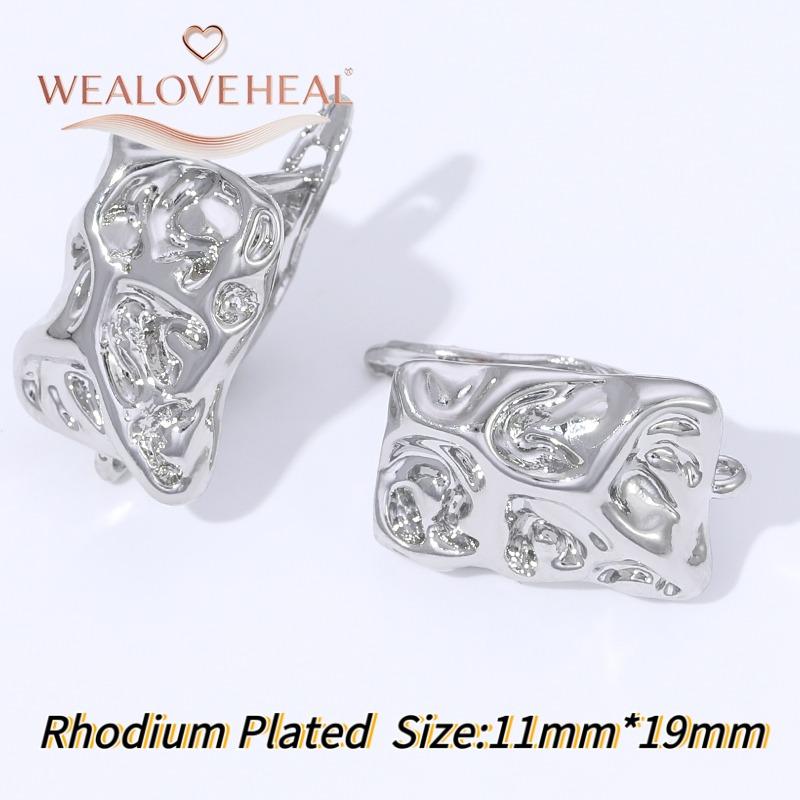 French Circular Thread Earring Hooks Lever Back Open Loop Setting for DIY Earring Clasp Jewelry Making Accessories Findings