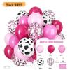 Neues Jahr Matt Glitzer Metallisch Latex Ballon Set für Dekorative Foto Atmosphäre