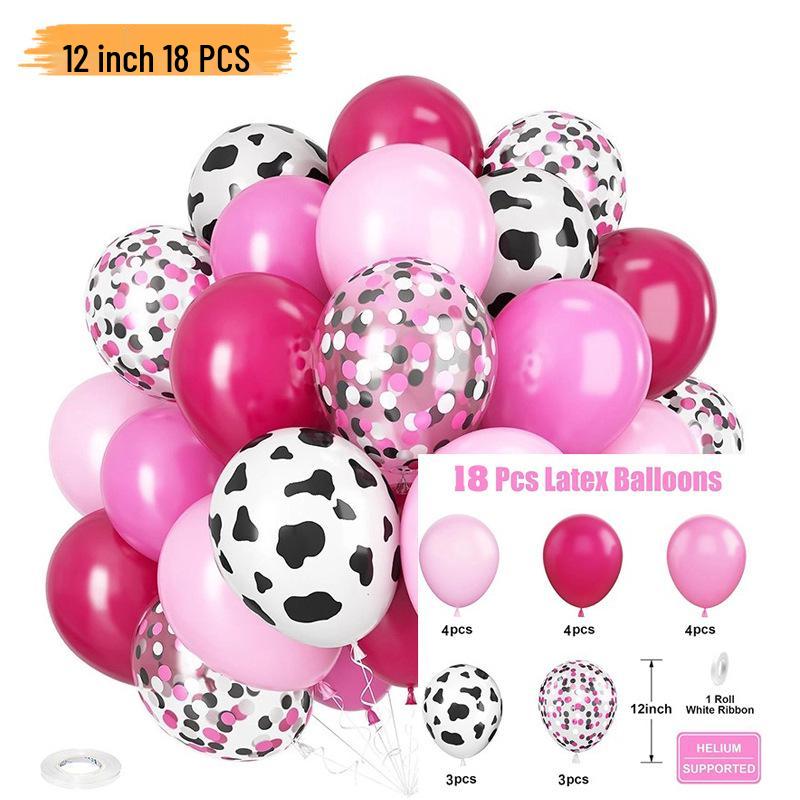 Neues Jahr Matt Glitzer Metallisch Latex Ballon Set für Dekorative Foto Atmosphäre