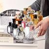 1pc Acrylic multilayer ladder transparent perfume display shelf Cosmetics store display shelf is suitable for lipstick organizer