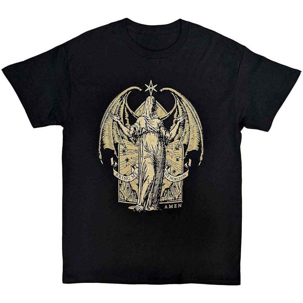 Футболка Bring Me The Horizon Angel Amen Высококачественная Роскошь Для Мужчин и Женщин Топ Y2k Лето 2026 M