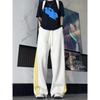 American retro three-bar sweatpants men's autumn basketball training sweatpants trendy brand high-end drape casual pants