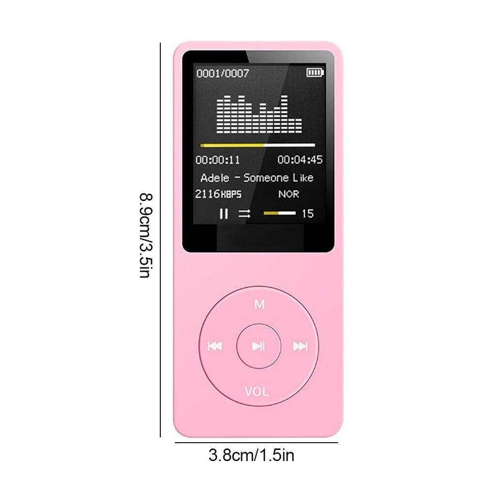 MP3 Player USB Record 1.8inch Screen Media Lossless Portable Sports Music Player