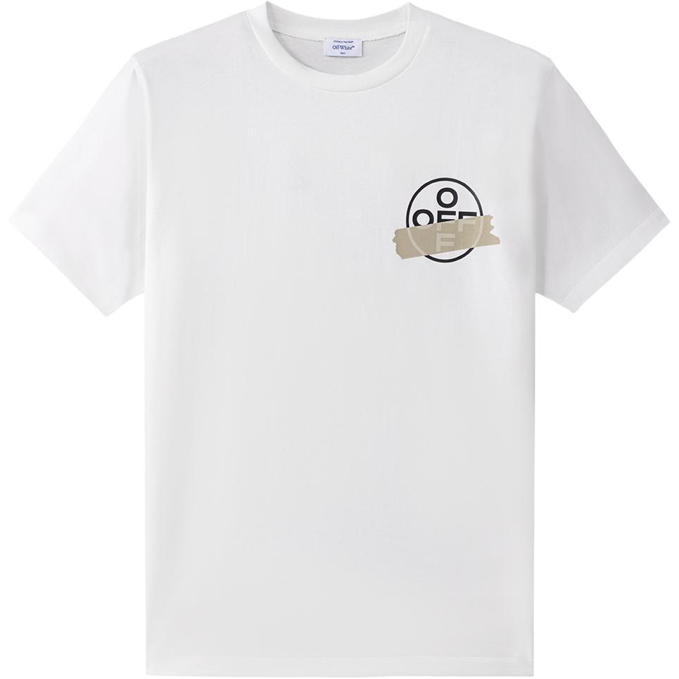 OFF WHITE Oversized Fit Tape Arrows T Shirt OMAA038R201850020148