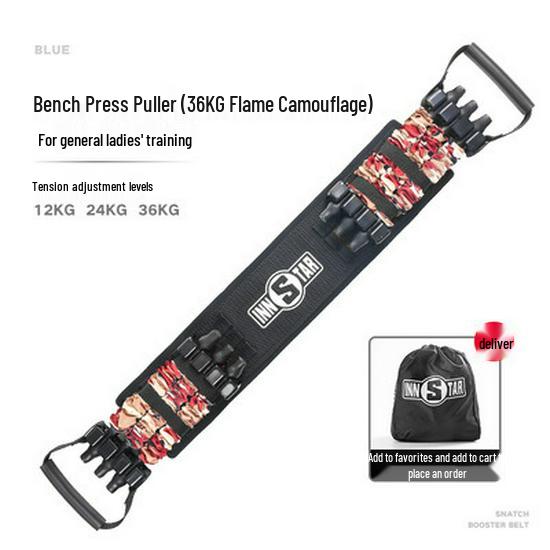 INNSTAR Chest Press Resistance Band for Upper Body Fitness and Strength Training